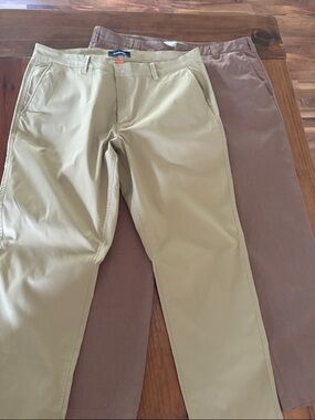 Bundle: 2 Bluffworks Pants 40x32Ascender Desert Khaki + Kickstarter Travel Pants